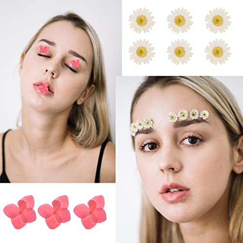 100pcs Dried Pressed Flowers for Resin, Real Pressed Flowers Dry Leaves Bulk Natural Herbs Kit for Scrapbooking DIY Art Crafts, Epoxy Resin Jewelry, MUCBAFLY