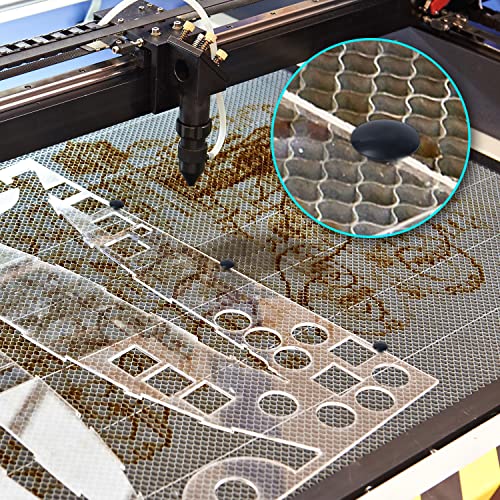 100pcs Honeycomb Pins, Honeycomb Pins Laser Engraver Machine Accessories for 7.5-8mm Honeycomb Grid Replaces Honeycomb Laser Bed Accessories (Black) AIEX