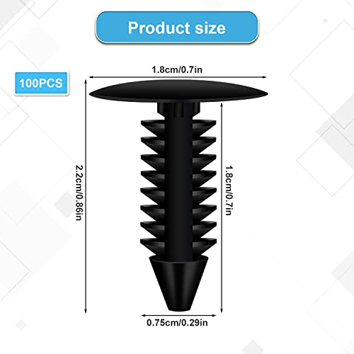 100pcs Honeycomb Pins, Honeycomb Pins Laser Engraver Machine Accessories for 7.5-8mm Honeycomb Grid Replaces Honeycomb Laser Bed Accessories (Black) AIEX