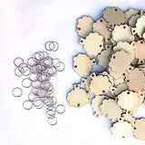 100pcs Piece Wooden Board Tags Craft Wood Slices Wedding Wood Tags Family Birthday Board Tags Circle Wooden Tags Wood Cutouts Birthday Calendar Tags EXCEART