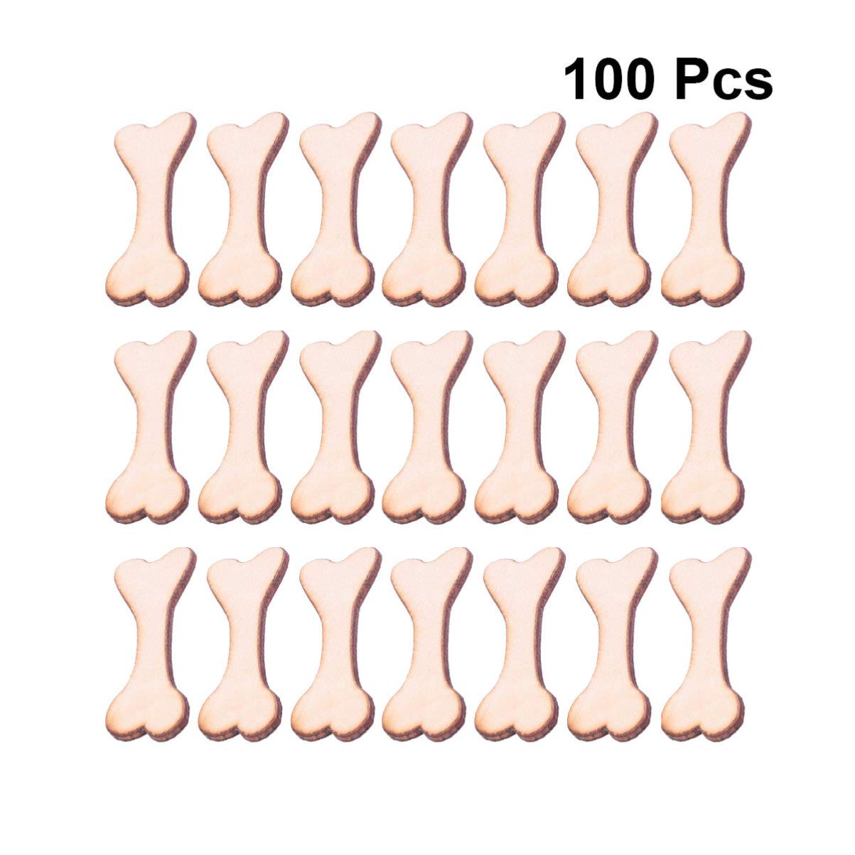 100pcs Pieces Wooden Crafts Nativity Craft Unfinished Wood Ornaments Nativity Ornaments Christmas Ornaments Wooden Chips Wood Crafts Decor Wooden DIY Amosfun