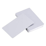 100pcs Sliver Sublimation Metal Business Cards, Engraved Metal Business Cards Sublimation Blanks 3.4x2.1in Thicknes (0.22mm) (Silver) Strnek
