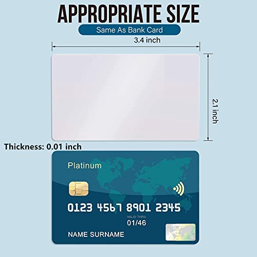100pcs Sliver Sublimation Metal Business Cards, Engraved Metal Business Cards Sublimation Blanks 3.4x2.1in Thicknes (0.22mm) (Silver) Strnek