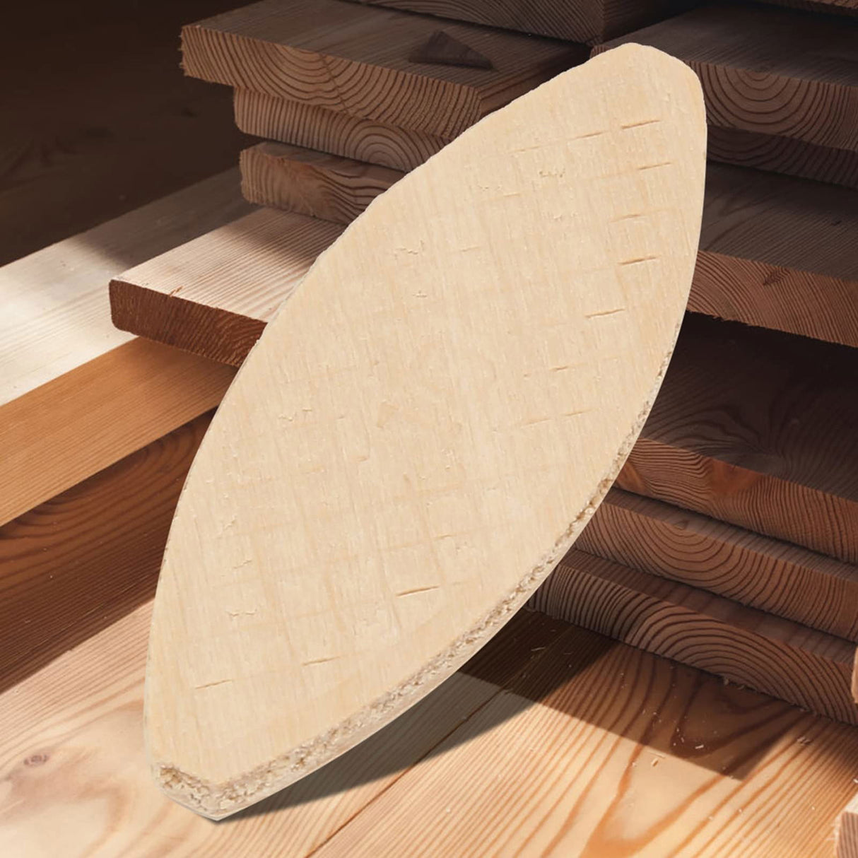 100pcs Wood Joining Biscuits Wood Board Docking Tool 10 Biscuit Joiner Tool Jointer Woodworking Cordless Biscuits Wood Attachment Cable Plate Joining Acouto