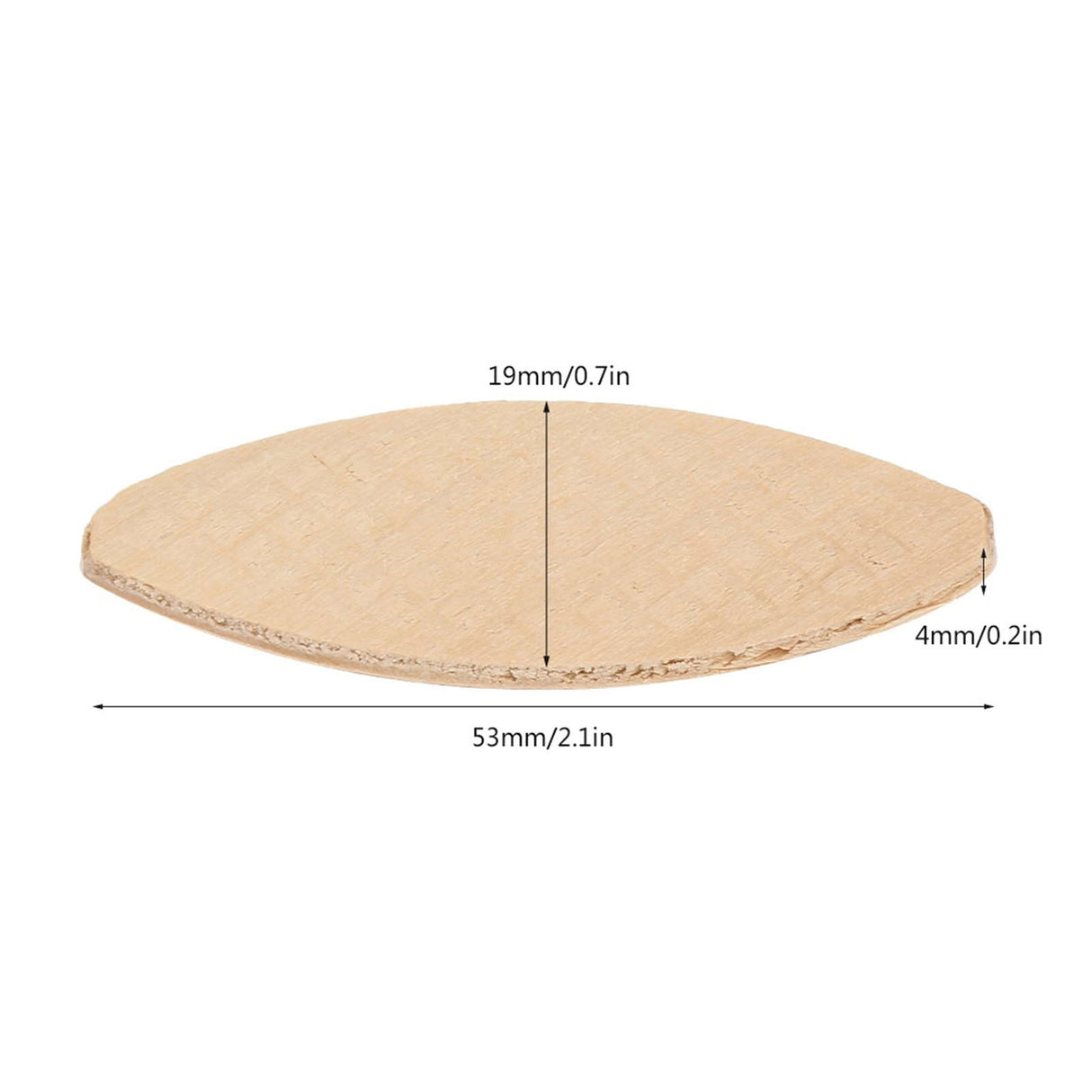 100pcs Wood Joining Biscuits Wood Board Docking Tool 10 Biscuit Joiner Tool Jointer Woodworking Cordless Biscuits Wood Attachment Cable Plate Joining Acouto