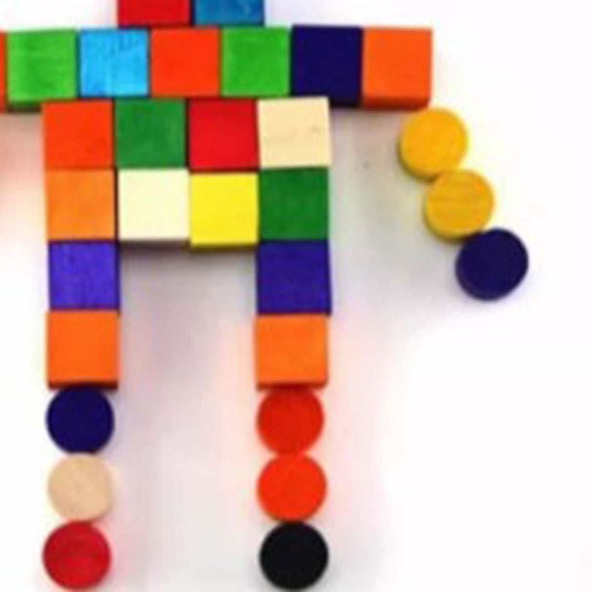 100pcs Wooden Cubes, Square Wood Blocks Unfinished Wood Pieces for DIY Crafts, Puzzle Making, 2cm HERCHR