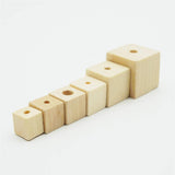 100pcs Wooden Square Beads Natural Blank Wood Cubes with Holes for Jewelry Necklace Creations, Crafts and DIY Projects（12 * 12MM） SUPVOX
