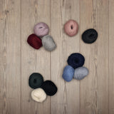 100% Baby Alpaca Yarn Wool Set of 3 Skeins Bulky Weight - Made in Peru - Heavenly Soft and Perfect for Knitting and Crocheting (Denim Blue, Bulky) Alpaca Warehouse