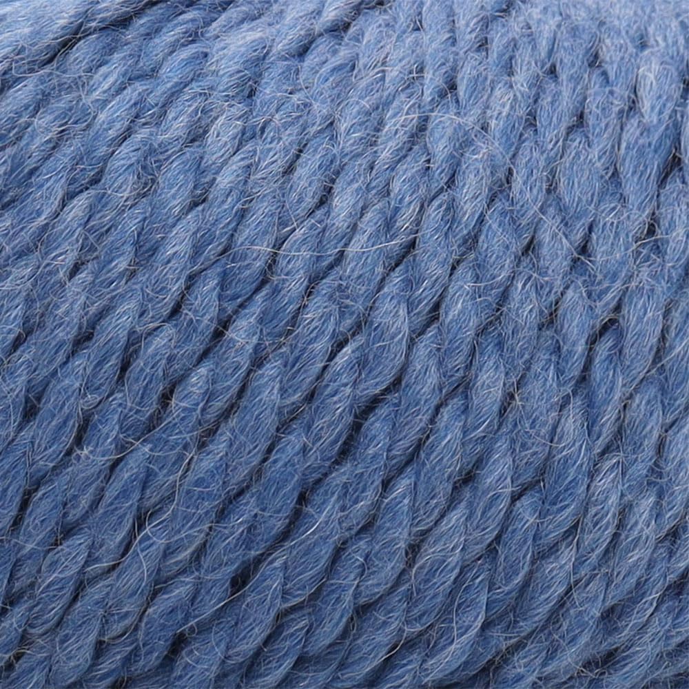 100% Baby Alpaca Yarn Wool Set of 3 Skeins Bulky Weight - Made in Peru - Heavenly Soft and Perfect for Knitting and Crocheting (Denim Blue, Bulky) Alpaca Warehouse
