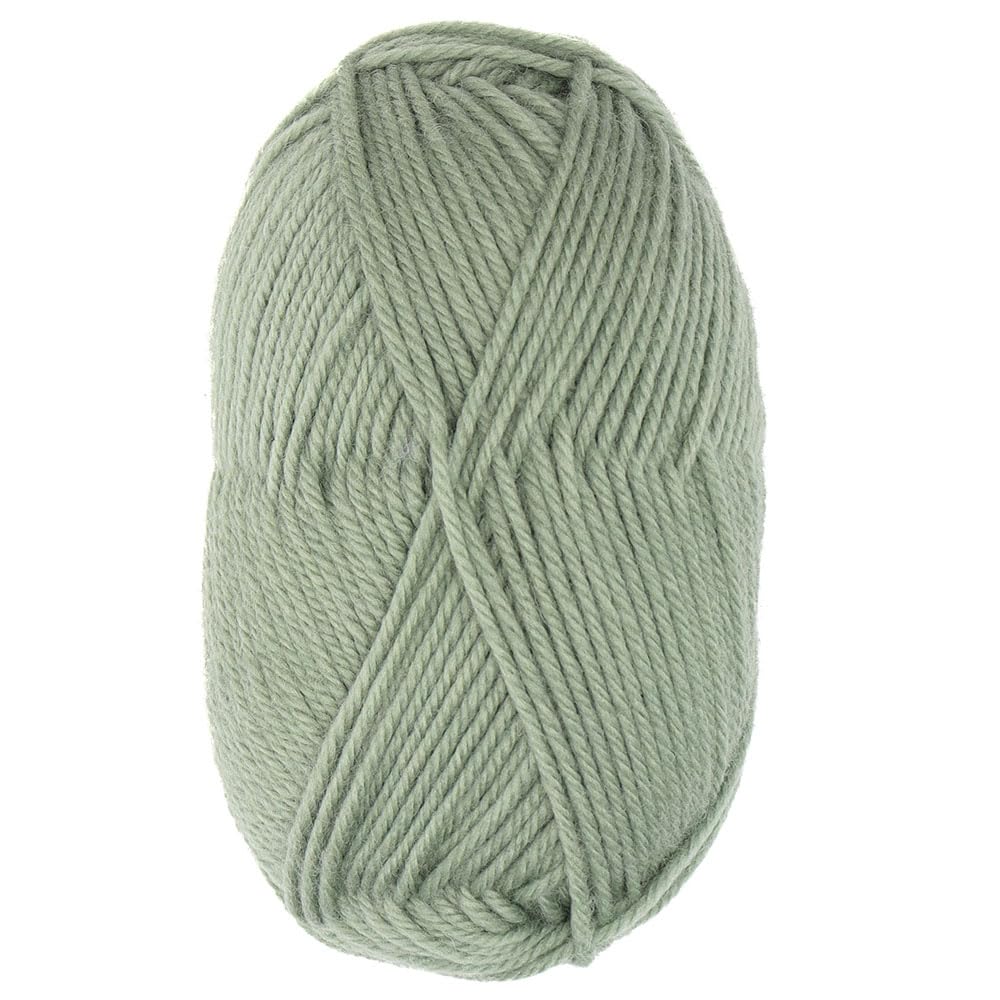 100% Pure Wool Yarn Superwash Set of 3 Skeins (150 Grams) DK Weight - Sourced Directly from Peru - Heavenly Soft and Perfect for Knitting and Crocheting (Sage Green) Alpaca Warehouse
