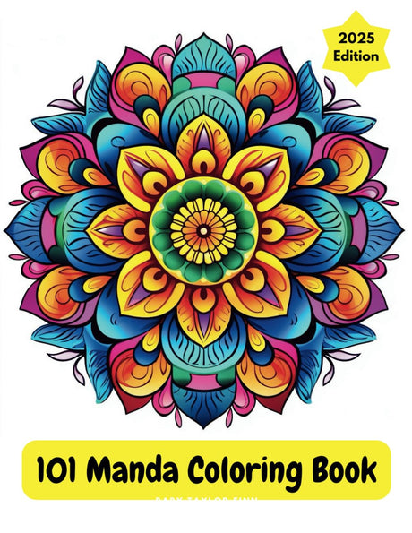 101 Mandala Coloring Book: A Collection of Relaxing and Intricate Designs WoodArtSupply