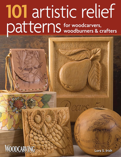 101 Artistic Relief Patterns for Woodcarvers, Woodburners & Crafters (Fox Chapel Publishing) Small Relief-Carving Designs, Easy-to-Follow - WoodArtSupply