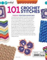 101 Crochet Stitches-Textures Lace Granny Squares Motifs Colorwork Edgings WoodArtSupply