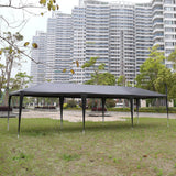 10/20/30ft Party Tent Wedding Patio Gazebo Outdoor Carport Canopy Shade with/Without Side Removable Walls, Party Wedding BBQ Events Tent (Black,10x30ft) Generic