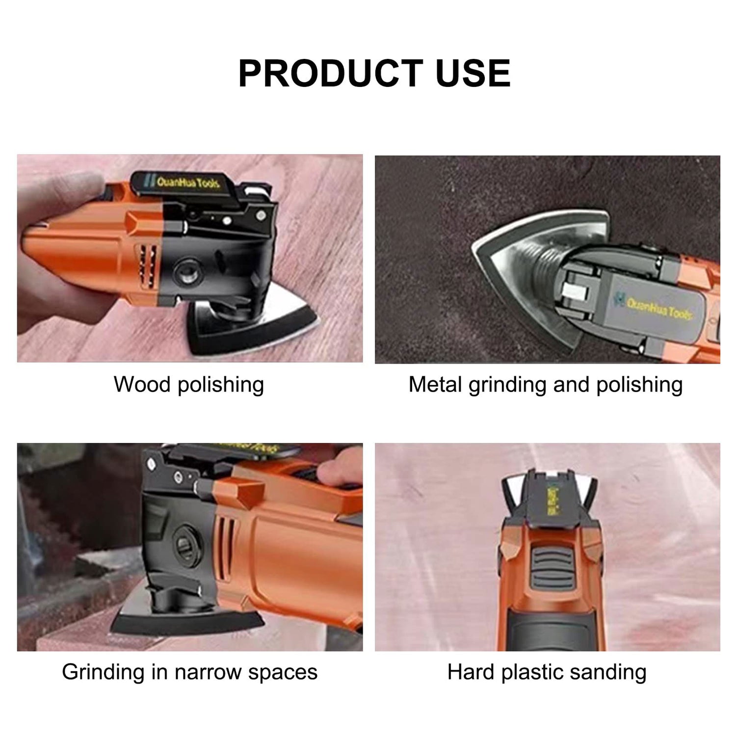 104Pcs Oscillating Tool Sanding Pads, 2Pcs Triangle Sanding Pads and 2Pcs Finger Sanding Pad, 100Pcs Multitool Sandpaper, Grit Fit for Finishing Wood towbluii