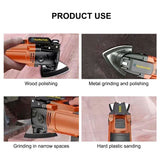 104Pcs Oscillating Tool Sanding Pads, 2Pcs Triangle Sanding Pads and 2Pcs Finger Sanding Pad, 100Pcs Multitool Sandpaper, Grit Fit for Finishing Wood towbluii