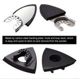 104Pcs Oscillating Tool Sanding Pads, 2Pcs Triangle Sanding Pads and 2Pcs Finger Sanding Pad, 100Pcs Multitool Sandpaper, Grit Fit for Finishing Wood towbluii