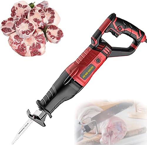 1050W Electric Butcher Bone Saw,Professional Butcher Bone Band Saw,Butcher Freezer Saw Handheld Electric Sabre Saw for Cutting Meat SPUZZO