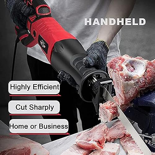 1050W Electric Butcher Bone Saw,Professional Butcher Bone Band Saw,Butcher Freezer Saw Handheld Electric Sabre Saw for Cutting Meat SPUZZO