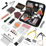 106Pcs Guitar Tool Kit, Guitar Accessories Guitar Maintenance Kit, Guitar Repair Kit with Capo Guitar Strings Picks Bridge Pins Gauge, TIMDAM Guitar TIMDAM