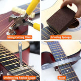 106Pcs Guitar Tool Kit, Guitar Accessories Guitar Maintenance Kit, Guitar Repair Kit with Capo Guitar Strings Picks Bridge Pins Gauge, TIMDAM Guitar TIMDAM