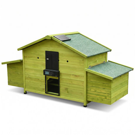 70" Automatic Chicken Coop with Solar-Powered Door HouseOfZazla