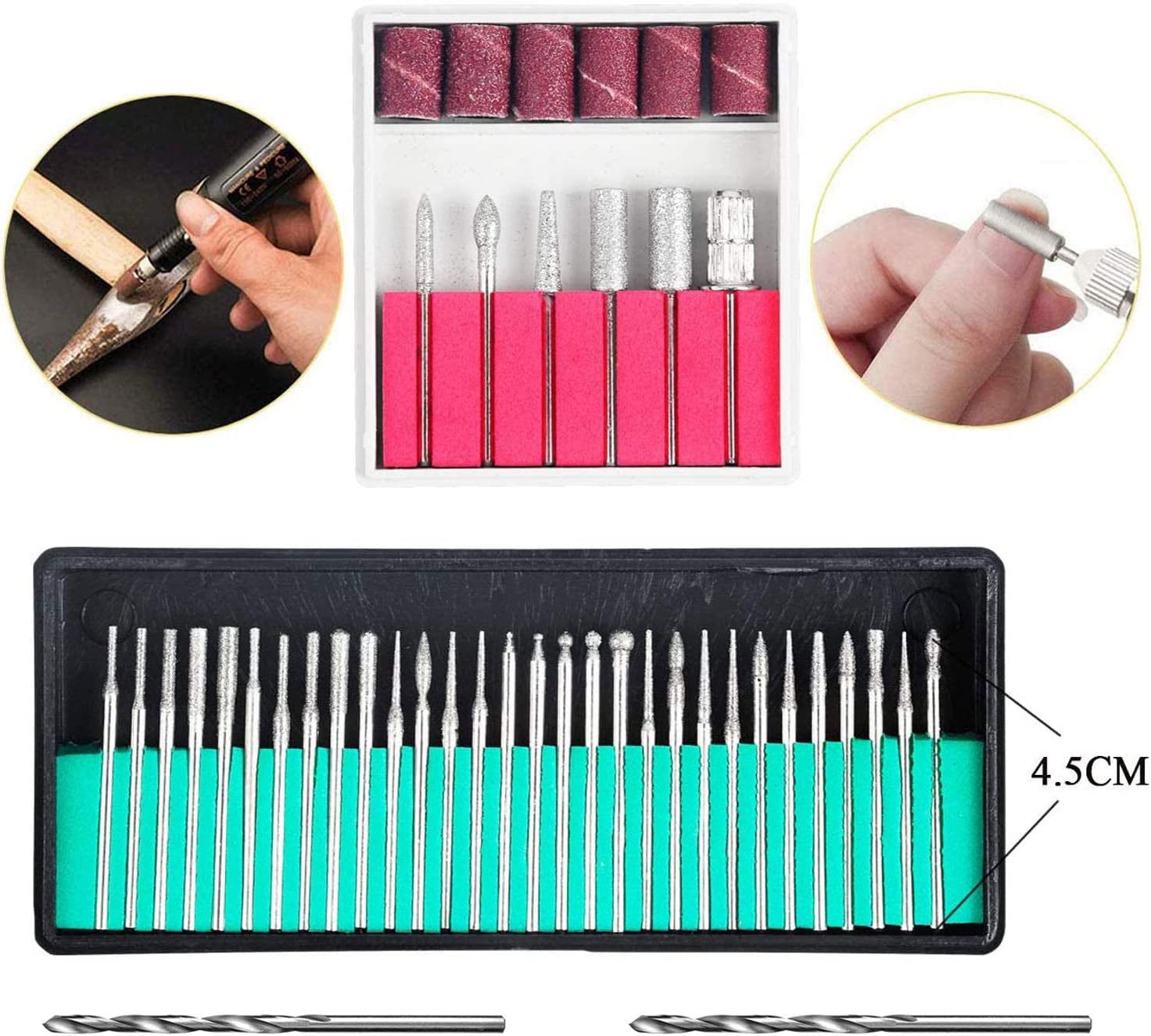 108 Pcs Engraving Tool Kit, Multi-Functional Electric Corded Micro Engraver Etching Pen DIY Rotary Tool for Jewelry Glass Wood Ceramic Metal Plastic WoodArtSupply