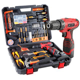 108 Piece Power Tool Combo Kits with 16.8V Cordless Drill, Household Tools Set with DIY Hand Tool Kits for Professional Garden Office Home Repair jar-owl