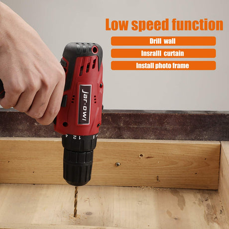 108 Piece Power Tool Combo Kits with 16.8V Cordless Drill, Household Tools Set with DIY Hand Tool Kits for Professional Garden Office Home Repair jar-owl