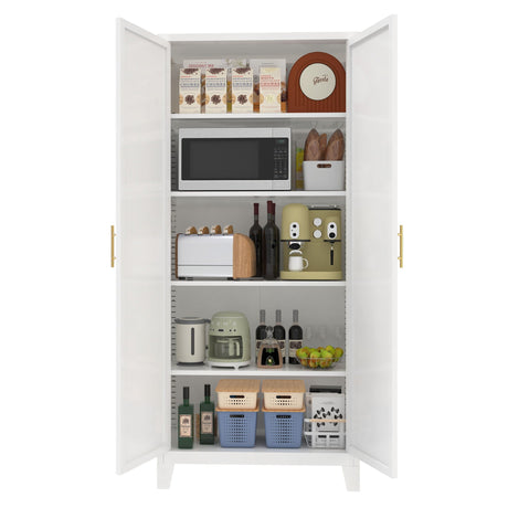 Shapely Doors Cabinet, Metal Storage Cabinet With Doors And Adjustable Shelves HouseOfZazla