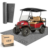 10L0L Golf Cart Premium Garage Floor Mat-Waterproof Anti-Slip Thickened Mat for Golf Cart Motorcycle Mower ATV UTV Parking Mat-106'' x 59'' 10L0L