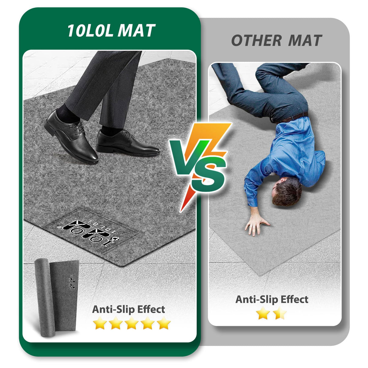 10L0L Golf Cart Premium Garage Floor Mat-Waterproof Anti-Slip Thickened Mat for Golf Cart Motorcycle Mower ATV UTV Parking Mat-106'' x 59'' 10L0L