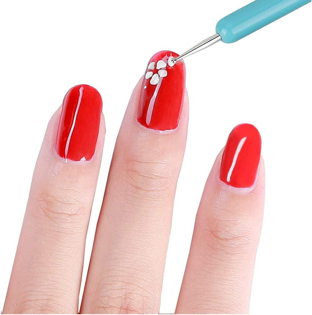 10PCS Dotting Tools Set Nail Art Embossing Stylus for Painting Rocks Mandalas Dot WoodArtSupply