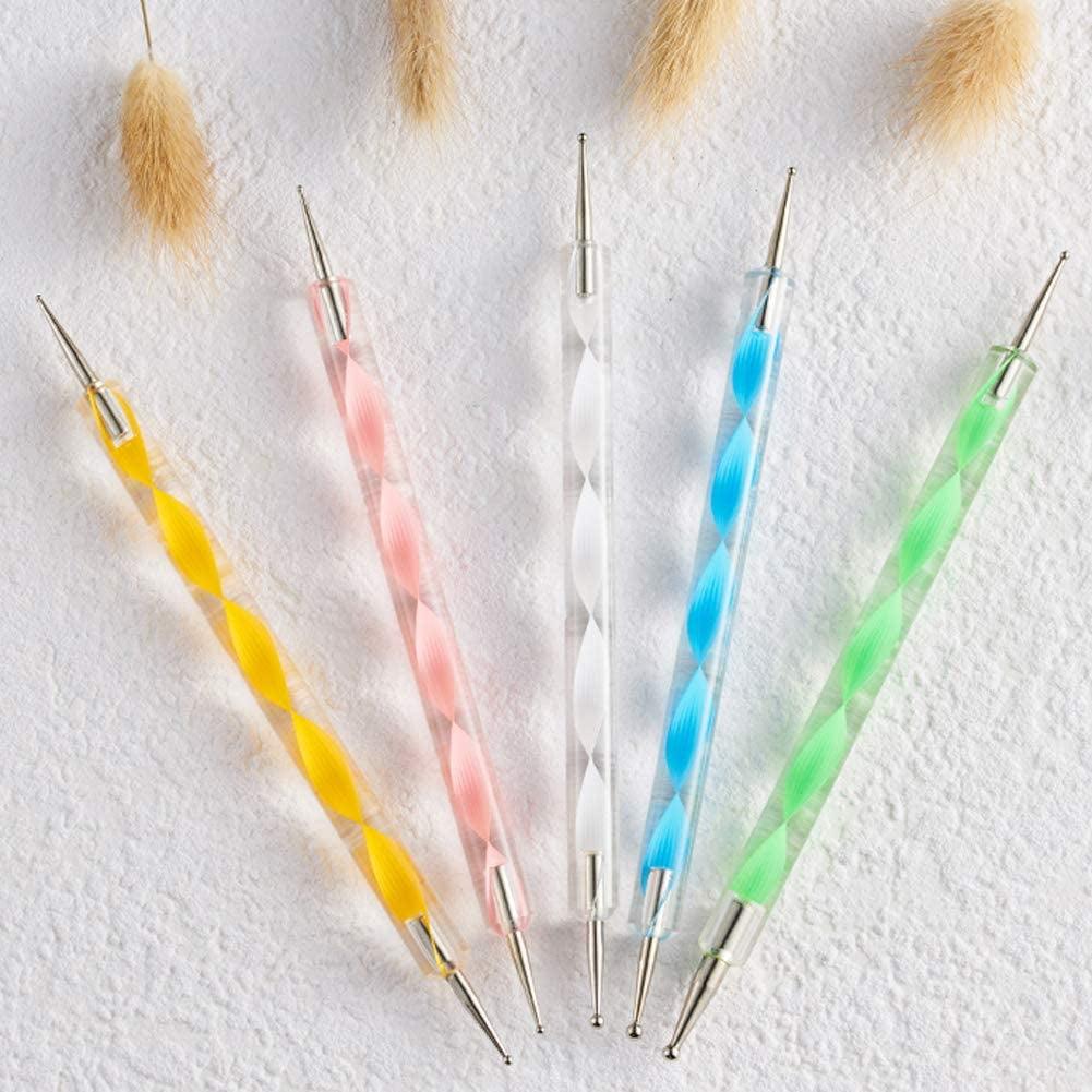 10PCS Dotting Tools Set Nail Art Embossing Stylus for Painting Rocks Mandalas Dot WoodArtSupply