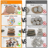 10PCS Extra-Large River Rocks for Painting,Multi-Color Painting Stones,3.3-4.5 Inch Smooth WoodArtSupply