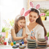 10PCS Extra-Large River Rocks for Painting,Multi-Color Painting Stones,3.3-4.5 Inch Smooth WoodArtSupply