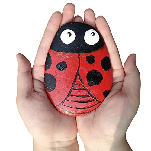 10PCS Extra Large River Rocks for Painting, Flat Painting Rocks 3.9-4.7 Inches Rocks to Paint, Smooth Rocks for Painting, Rock Painting for Kids EXJIOTA