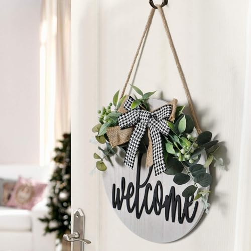 10Pcs 12 Inch Wood Circles for Crafts, Unfinished Wood Blank Door Hanger Sign, DIY Wood Rounds for Cricut Projects, Wood Burning, Painting, KOOCHOICE