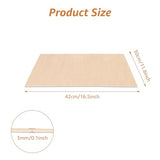 10Pcs 16 x 12 x 1/8 Inch Baltic Birch Plywood Sheets Unfinished Plywood Sheet for Arts and Crafts, Painting, Pyrography, Wood Engraving, Wood ACXFOND