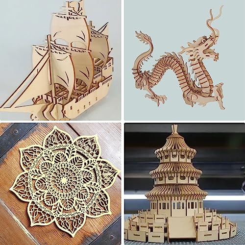 10Pcs 16 x 12 x 1/8 Inch Basswood Sheets, Unfinished Basswood Sheets, Plywood Sheet for Arts and Crafts, Painting, Pyrography, Wood Engraving, Wood ACXFOND