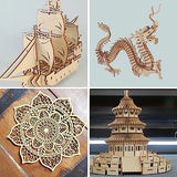 10Pcs 16 x 12 x 1/8 Inch Basswood Sheets, Unfinished Basswood Sheets, Plywood Sheet for Arts and Crafts, Painting, Pyrography, Wood Engraving, Wood ACXFOND