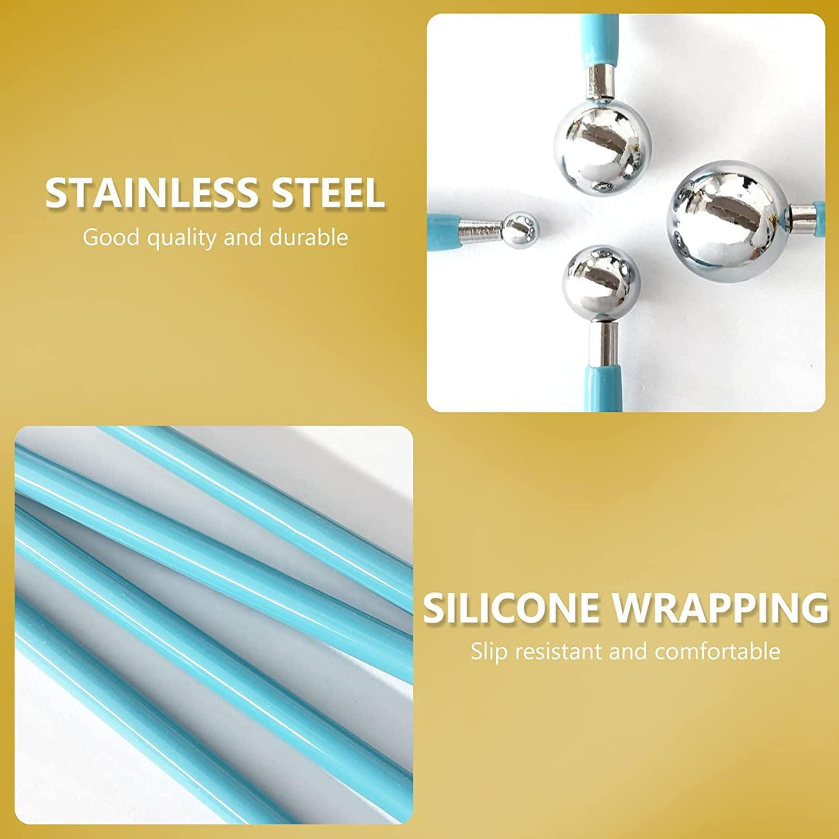 10Pcs Dotting Tools Ball End Dot Art Rock Painting Pottery Clay Modeling Embossing Art Mandala WoodArtSupply