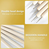 10Pcs Dotting Tools Ball End Dot Art Rock Painting Pottery Clay Modeling Embossing Art Mandala WoodArtSupply