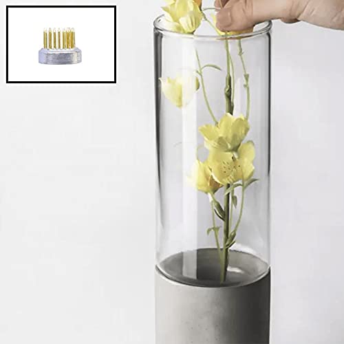 10Pcs Floral Frogs 23mm/0.9inch Round Kenzans Mini Flower Frog Pin Frog Japanese Ikebana Spiky Frog Fixed Tools Metal Flower Arranger Tool Pin Holder Eggone