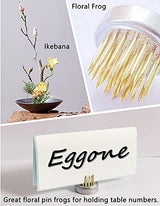 10Pcs Floral Frogs 23mm/0.9inch Round Kenzans Mini Flower Frog Pin Frog Japanese Ikebana Spiky Frog Fixed Tools Metal Flower Arranger Tool Pin Holder Eggone