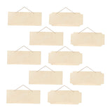 10Pcs Hanging Wooden Sign Unfinished Blank Wood Sign Unfinished Hanging Wood Sign DIY Hanging Sign Wood Crafts Blank Wooden Signs Wood for Crafts SEWOART