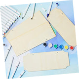 10Pcs Hanging Wooden Sign Unfinished Blank Wood Sign Unfinished Hanging Wood Sign DIY Hanging Sign Wood Crafts Blank Wooden Signs Wood for Crafts SEWOART