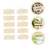 10Pcs Hanging Wooden Sign Unfinished Blank Wood Sign Unfinished Hanging Wood Sign DIY Hanging Sign Wood Crafts Blank Wooden Signs Wood for Crafts SEWOART