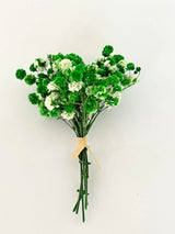 10Pcs Mini Dried Flowers Bouquet, Mixed Natural Dried Flowers Gypsophila Bouquets Boutonniere Table Centerpieces Birthday Cake Flowers for DIY Crafts MOORCHOCO