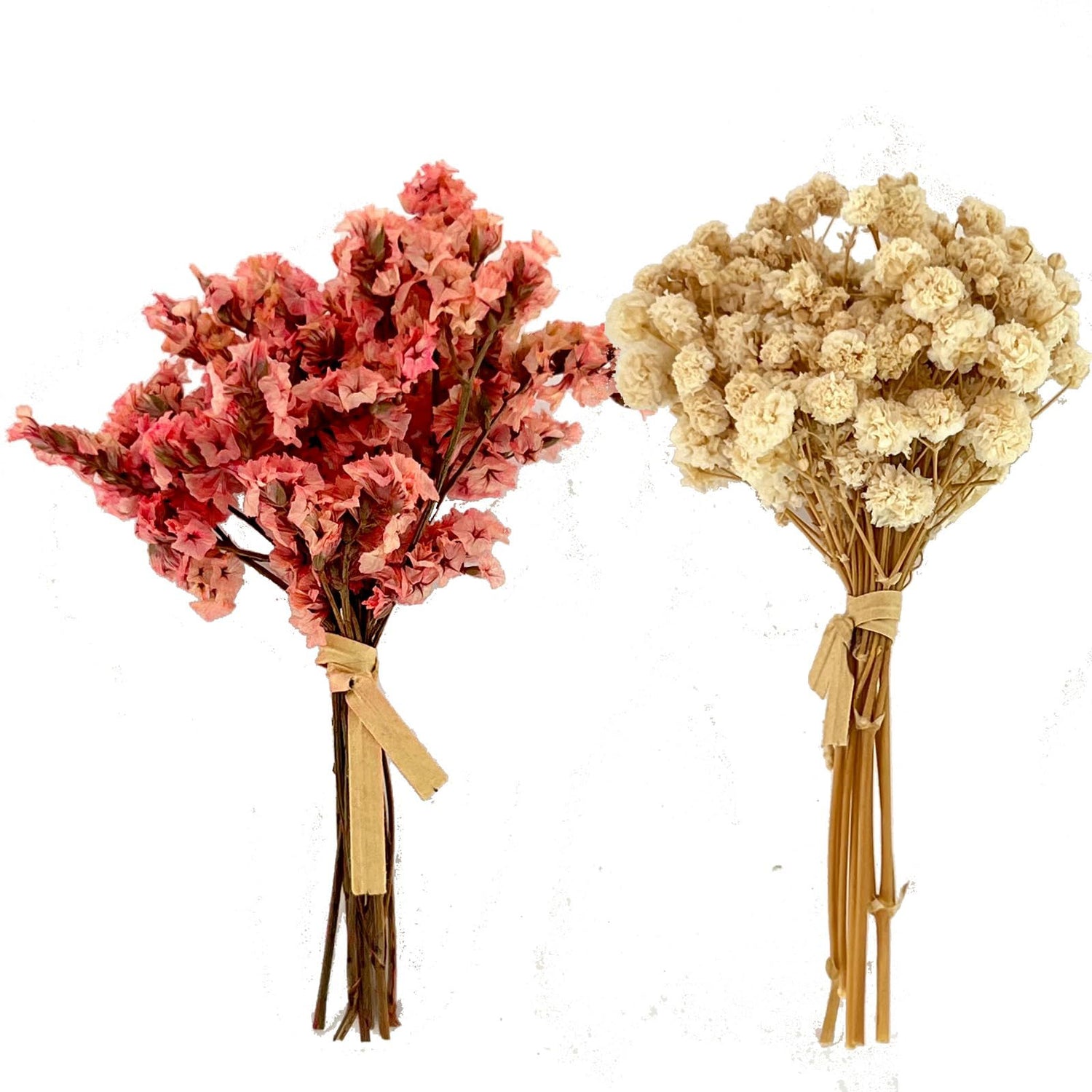 10Pcs Mini Dried Flowers Bouquet, Mixed Natural Dried Flowers Gypsophila Bouquets Boutonniere Table Centerpieces Birthday Cake Flowers for DIY Crafts MOORCHOCO